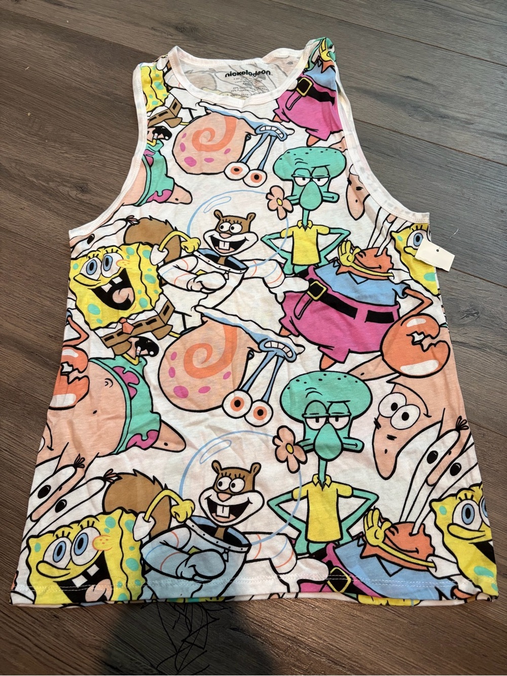 Juniors Nickelodeon Soonge Bob Square Pants Tank Top Size XS